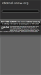 Mobile Screenshot of eternal-snow.org